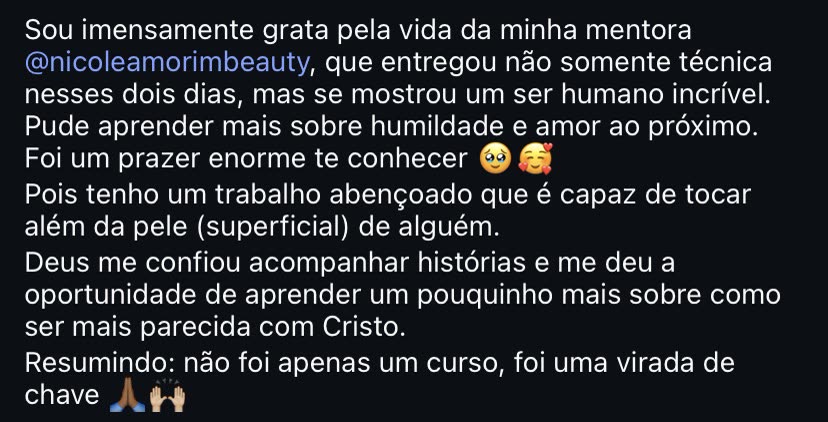Depoimento: não foi apenas um curso, foi uma virada de chave